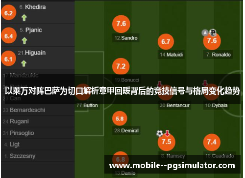 以莱万对阵巴萨为切口解析意甲回暖背后的竞技信号与格局变化趋势 以莱万对阵巴萨为切口解析意甲回暖背后的竞技信号与格局变化趋势