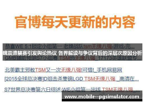 魏震遭禁赛引发舆论热议 各界解读与争议背后的深层次原因分析