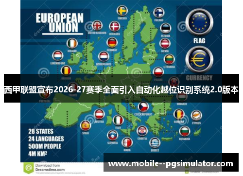 西甲联盟宣布2026-27赛季全面引入自动化越位识别系统2.0版本 西甲联盟宣布2026-27赛季全面引入自动化越位识别系统2.0版本